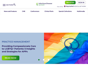 'infectiousdiseaseadvisor.com' screenshot