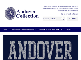 andovercollection.com homepage screenshot