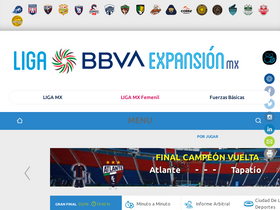 'ligabbvaexpansion.mx' screenshot