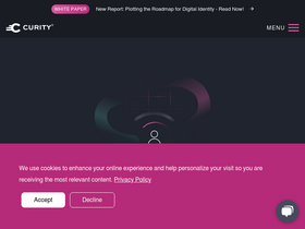 'curity.io' screenshot