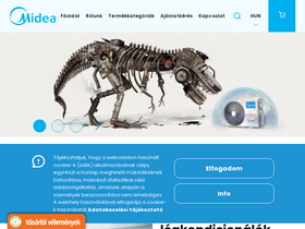 'midea.hu' screenshot
