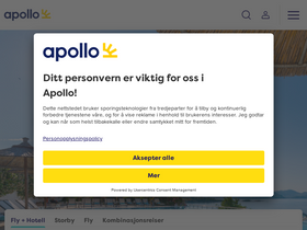 'apollo.no' screenshot