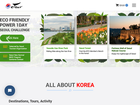 'koreaetour.com' screenshot