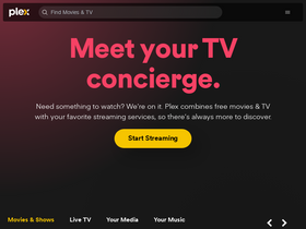 'plex.tv' screenshot
