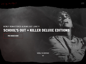 'alicecooper.com' screenshot