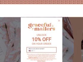 gracefulmailers.com homepage screenshot