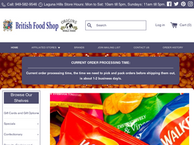'britishfoodshop.com' screenshot