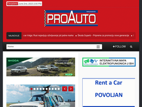 'proauto.ba' screenshot