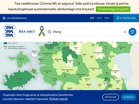 'maaamet.ee' screenshot