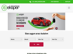 'otoeksper.com.tr' screenshot