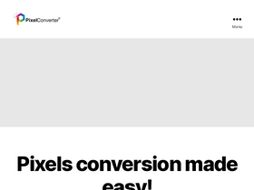 'pixelconverter.com' screenshot