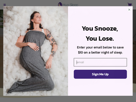'hugsleep.com' screenshot