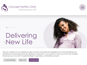 'conceptfertility.co.uk' screenshot
