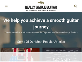 'reallysimpleguitar.com' screenshot