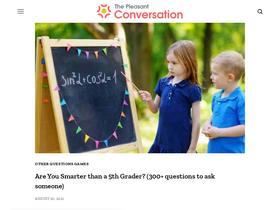'thepleasantconversation.com' screenshot
