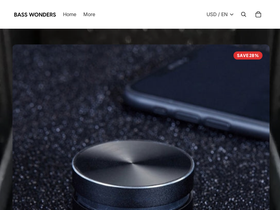 Bass Wonders homepage screenshot