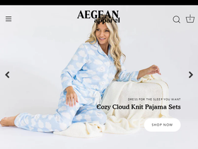 aegeanstore.com homepage screenshot