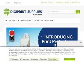 'digiprint-supplies.com' screenshot