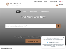 'nickmcleanrealestate.com' screenshot