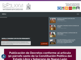 'hcnl.gob.mx' screenshot