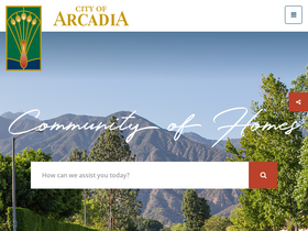 'arcadiaca.gov' screenshot