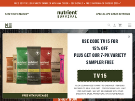 'nutrientsurvival.com' screenshot