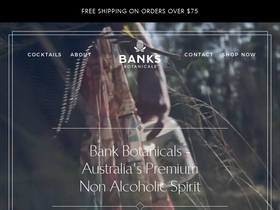 banksbotanicals.com homepage screenshot