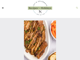'recipesforholidays.com' screenshot