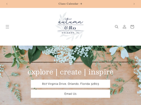 autumnandro.com homepage screenshot