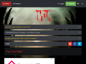 'testyourmight.com' screenshot