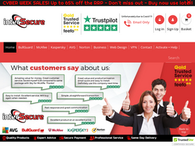 intersecure.co.uk homepage screenshot