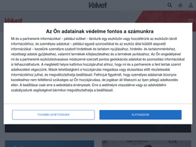 'velvet.hu' screenshot