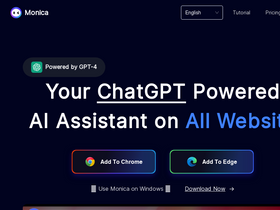 Monica - Personal Al assistant for effortless chatting and copywriting.