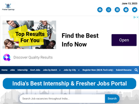 'fresheropenings.com' screenshot