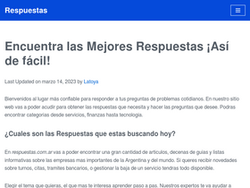 'respuestas.com.ar' screenshot