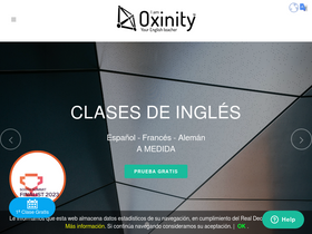 'oxinity.com' screenshot