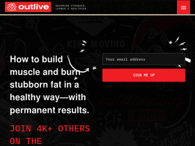 'outliveforever.com' screenshot
