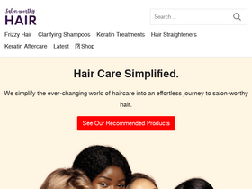 'salonworthyhair.com' screenshot