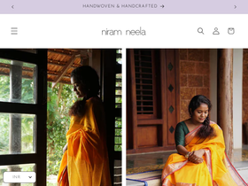 niramneela.in homepage screenshot