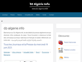 'dz-algerie.info' screenshot