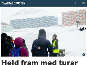 'svalbardposten.no' screenshot