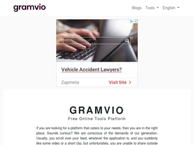'gramvio.com' screenshot