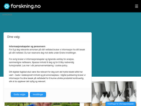 'forskning.no' screenshot