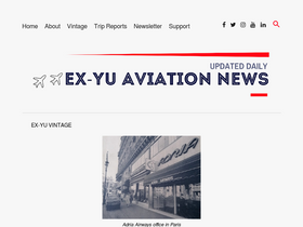 'exyuaviation.com' screenshot