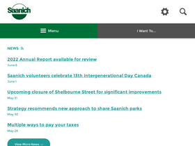 'saanich.ca' screenshot