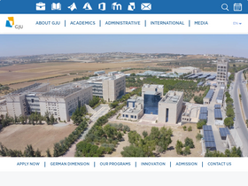 'gju.edu.jo' screenshot