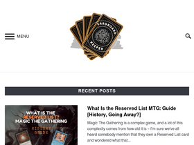 'cardboardkeeper.com' screenshot