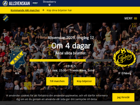 'aikfotboll.se' screenshot