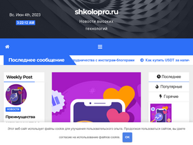 'shkolopro.ru' screenshot