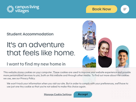 'campuslivingvillages.com' screenshot